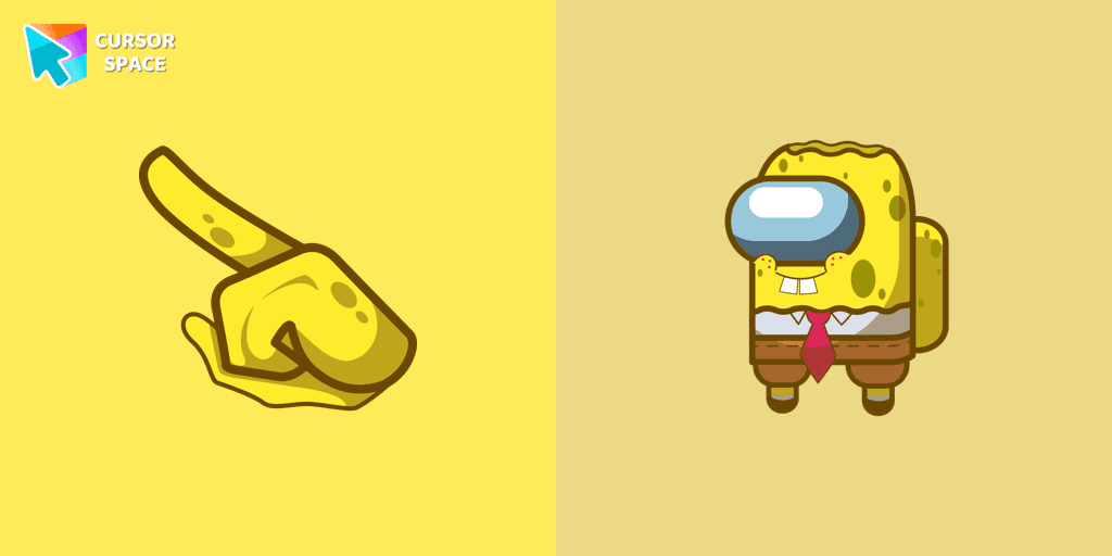 Among Us Spongebob Character cursor cursor pack